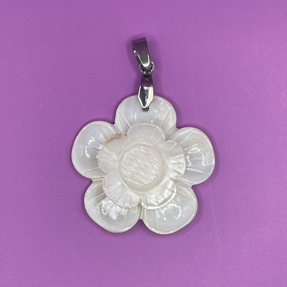 White, Cherry blossom pendant